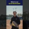 When you should use the slice backhand! #tenniscoach