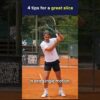 4 tips to improve your slice!  #tennis
