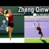 Zheng Qinwen Slow-motion | Up Close Court Level