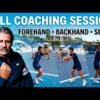 Full Tennis Coaching Session: Forehand, Backhand & Serve Breakdown