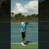 💥 Platform stance on the serve starts with the right setup.