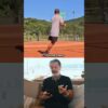 This player play with one leg! #tennis