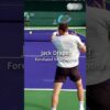 Jack Draper Forehand Slow-motion Back View