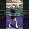 Jannik Sinner Forehand Slow-motion Back View
